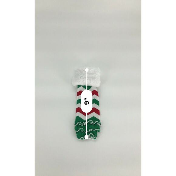 Infant Red Green White Leg Warmers - Picture 2 of 2